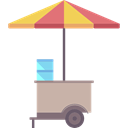 commerce, Fast food, Food Stall, Hot Dog, stand, food, street Black icon