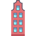 flat, residential, Apartments, Block, Building, buildings Black icon
