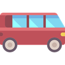 Car, transportation, transport, minivan, Automobile, vehicle IndianRed icon