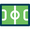 field, football field, soccer field, stadium, sports MediumSeaGreen icon