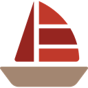 Sailboat, Boat, sailing, transport, sail, sports, Boats Gray icon
