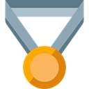 winner, medal, award, Champion Black icon