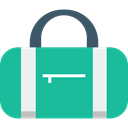 baggage, luggage, Sport Bag LightSeaGreen icon