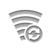 refresh, broadband Gray icon