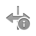 Info, horizontal, Flip Gray icon