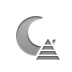 pyramid, Moon Gray icon
