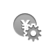 coin, Gear, yen Gray icon