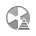 Beach, pyramid, Ball Gray icon