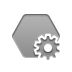 Gear, Polygon DarkGray icon