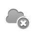 Cloud, Close DarkGray icon