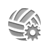 Ball, Gear, volleyball Gray icon