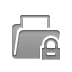 File, Lock Gray icon