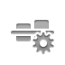 Center, Gear, horizontal, Align Icon