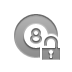 Lock, Ball, open, Billard DarkGray icon