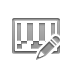 pencil, Bars, ntsc Gray icon