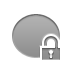 Ellipse, open, Lock Icon