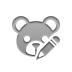 bear, teddy, pencil DarkGray icon