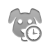 Clock, dog DarkGray icon