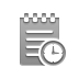 notepad, Clock DarkGray icon