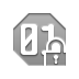 Byte, Lock, open DarkGray icon