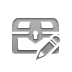 pencil, treasure, chest Gray icon