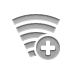 Add, broadband Gray icon