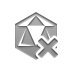 cross, virus DarkGray icon