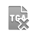 Format, cross, Tga, File DarkGray icon
