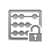 Abacus, Lock, open DarkGray icon