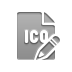 pencil, Ico, File, Format Gray icon