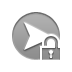 right, open, Lock, arrowhead DarkGray icon