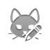 pencil, Cat Gray icon