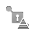 pyramid, Connection, secure Gray icon