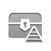 treasure, pyramid, chest Icon