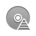 Disk, Cd, pyramid DarkGray icon
