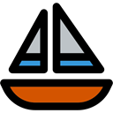 Boats, sail, transport, sailing, Sailboat, Boat Black icon
