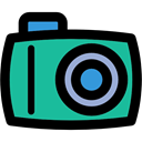 digital, photo camera, technology, photograph, picture Black icon