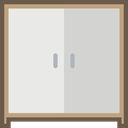 Household, furniture, Elegant, Closet LightGray icon