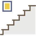 Stairs, Handrail, floor Linen icon