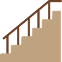 floor, Handrail, Stairs RosyBrown icon