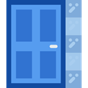 Exit Door, Door, doorway, Access CornflowerBlue icon