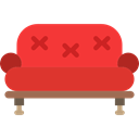 livingroom, furniture, Comfortable, sofa, Armchair Crimson icon