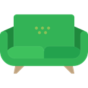 furniture, Seat, buildings, couch, seats MediumSeaGreen icon