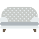 furniture, Comfortable, livingroom, sofa, Armchair Silver icon