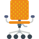 Tools And Utensils, Chair, Comfort, Seat, Comfortable, office chair DarkOrange icon