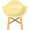 furniture, Comfort, Comfortable, Chair, Seat, office chair PaleGoldenrod icon
