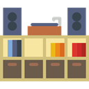 reading, Books, furniture, Library DimGray icon