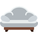relax, couch, Settee, furniture Silver icon