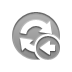 Left, refresh Gray icon