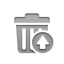 can up, Up, Trash Gray icon